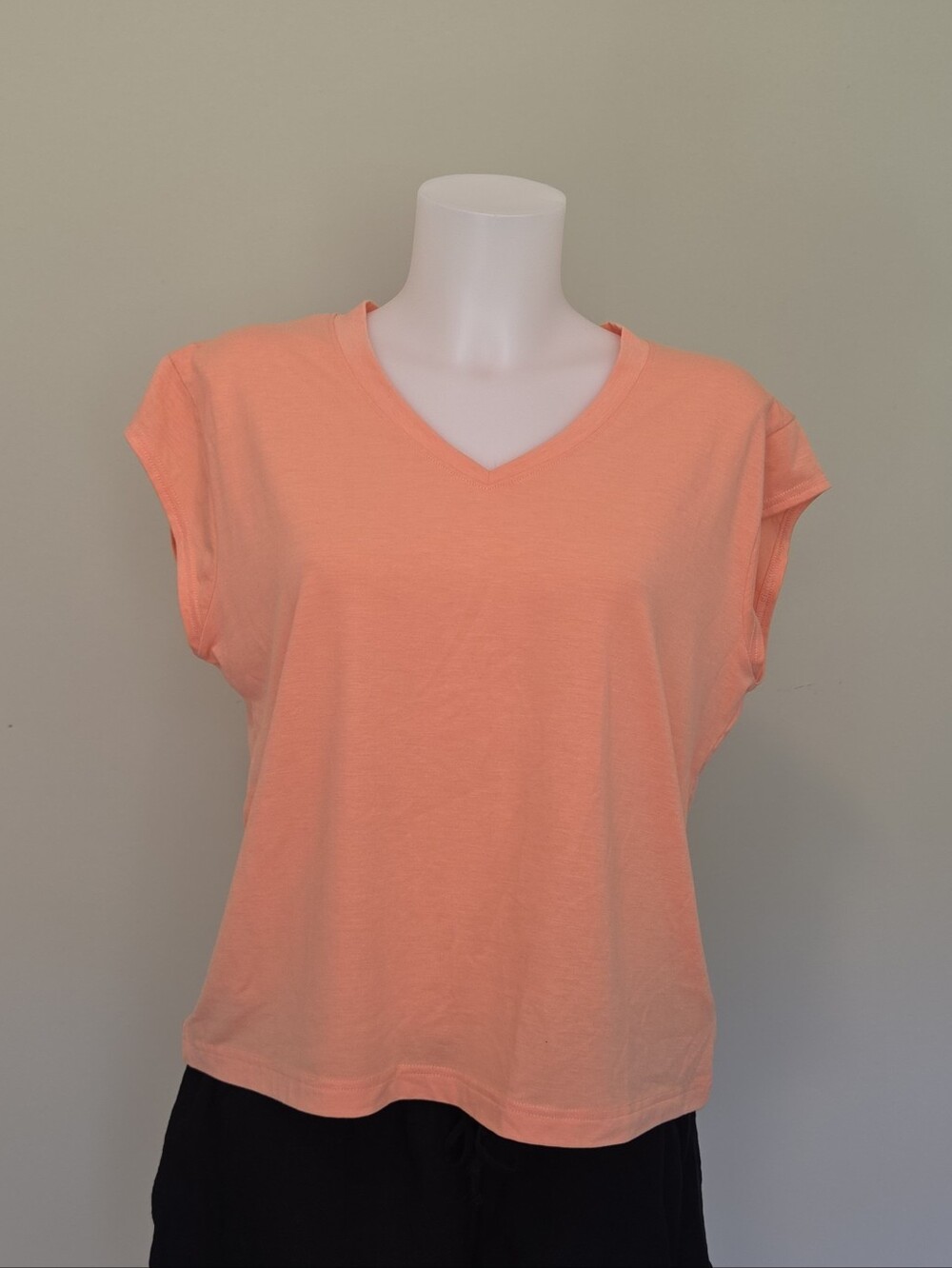Columbia Cap Sleeve Bright Coral Top